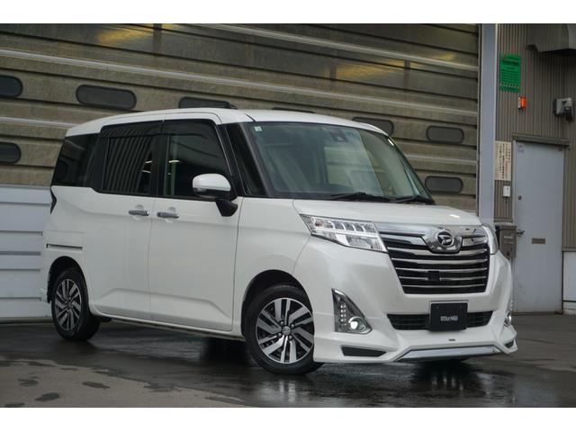 トール カスタムＧ　ＳＡＩＩ　４ＷＤ　スマートアシスト　純正エンジンスターター　／　両側電動スライドドア　／　ＬＥＤヘッドライト　／　純正ＡＷ　／　ＫＥＮＷＯＯＤ前後ドラレコ　／　シートヒーター　／　ＡＬＰＩＮＥナビ　／　ＭＯＤＥＬＩＳＴＡ（1枚目）