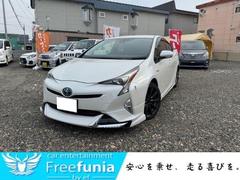 トヨタ　プリウス　Ｓ　セーフティー　エアロ（Ｆ，Ｒ，Ｓ）　純正ナビ