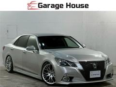 クラウン アスリートSi-Four エアロ 車高調 カールソン19インチアルミホイール マルチナビ フルセグTV Bluetooth再生 全方位カメラ ETC ドライブレコーダー パワーシート スマートキー HIDヘッドライト 中古車画像