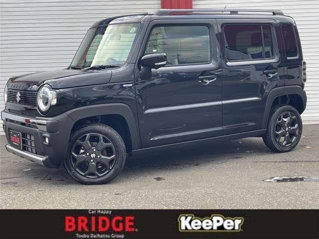 タフワイルドターボ　届出済未使用車／４ＷＤ／ターボ付／全方位カメラ／スズキコネクト対応純正メモリーナビ／フルセグＴＶ／スズキセーフティサポート／シートヒーター／スマートキー／スペアキー／アダプティブクルーズコントロール