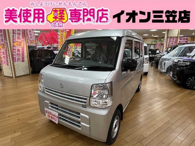 スズキ エブリイ ＰＡリミテッド　４ＷＤ　オートマ　キーレス　プライバシーガラス　ハイルーフ　ＡＢＳ　両側スライドドア　シルキーシルバー