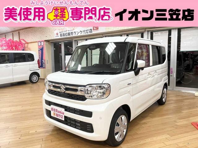 スズキ スペーシア ハイブリッドＧ　４ＷＤ　全方位モニター付きメモリーナビゲーション　ＬＥＤライト