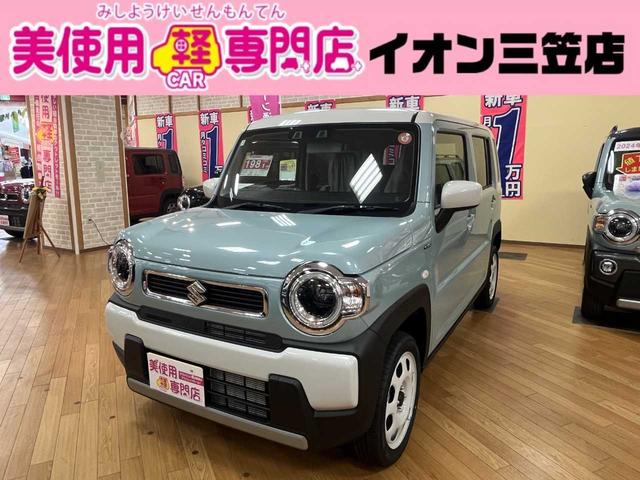 イオン三笠店にて軽自動車約９０台屋内展示！ 雨・風・雪に関係なくゆっくりとご覧頂けます。グループ総在庫５８０台以上！