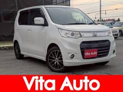 ワゴンRスティングレー X 4WD SDナビ フルセグTV リアカメラ スマートキー HIDヘッドライト 前ドラレコ シートヒーター Bluetooth 社外15インチアルミ ETC 中古車画像