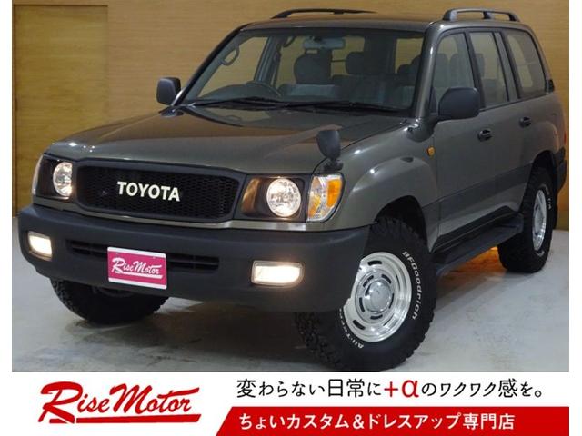 ランドクルーザー１００ ＶＸ　４ＷＤ・本州仕入・ディーゼル・純正色オキサイドブロンズ全塗装済み・丸目変換済み・マルチレス・新ＤＥＡＮ１６ＡＷ＆ＢＦグッドリッチ・ルーフレール・ノーマル車高・ＴＯＹＯＴＡグリル・タイベル交換済