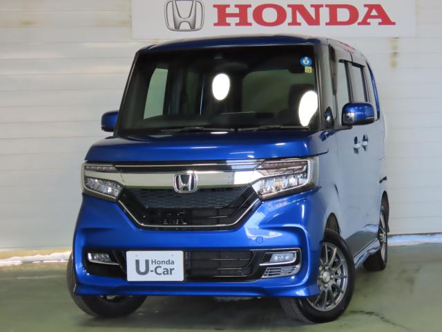 ホンダ Ｎ－ＢＯＸカスタム Ｇ・Ｌホンダセンシング　サポカーＳＣＤリアカメラ４ＷＤ　ＥＴＣ　両側スライド・片側電動　アルミホイール　シートヒーター　オートクルーズコントロール　アイドリングストップ　衝突防止システム　ＬＥＤヘッドランプ　スマートキー