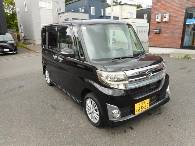 カスタムＲＳターボ　スマートセレクションＳＡ　４ＷＤ　車検９年５月　ナビＴＶ　Ｂカメラ　プッシュスタート　両側オートスライドドア　ＨＩＤライト　衝突防止機能　横ブレ制御機能　　エンジンスターター　フォグランプ　プライバシーガラス　　冬タイヤアルミ付