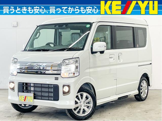 スズキ エブリイワゴン ＰＺターボスペシャル　ハイルーフ　ターボ　４ＷＤ　届出済未使用車　衝突被害軽減ブレーキ　レーンアシスト　コーナーセンサー　両側電動スライドドア　シートヒーター　アイドリングストップ　プッシュスタート　キセノンヘッドライト