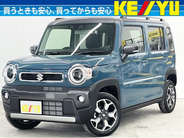 ハスラー（スズキ）ハイブリッドＸターボ　４ＷＤ　ターボ車　届出済み未使用車　新品ナビ取付　フルセグＴＶ　Ｂｌｕｅｔｏｏｔｈ　ＣＤ　ＤＶＤ再生　追従クルコン　衝突被害軽減ブレーキ　レーンアシスト　コーナーセンサー　シートヒーター　ルーフレール 中古車画像