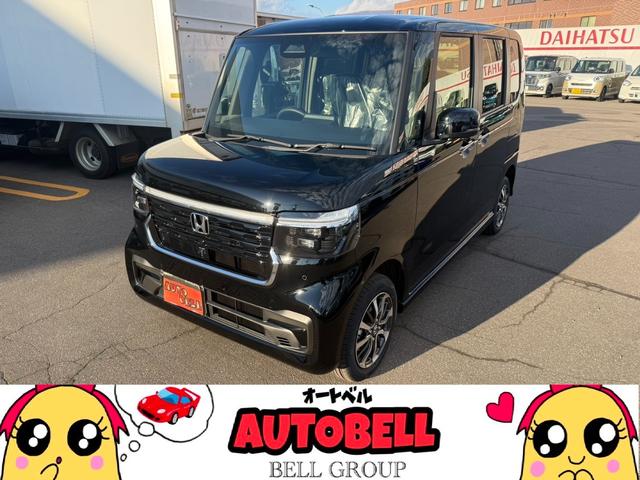 N-BOXカスタム入庫しました☆ AT・4WD 両側スライド片側パワードア・バックカメラ付き・LEDヘッドライト