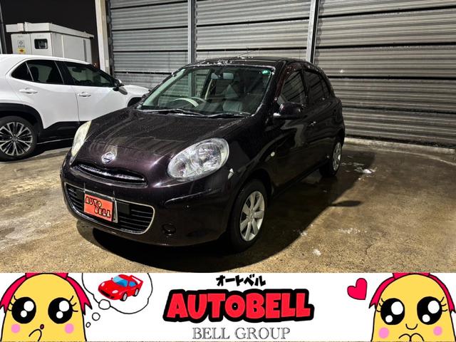 マーチ(日産) １２Ｇ　ＦＯＵＲ　ＡＴ・４ＷＤ・スマートキー・プッシュスタート・パートタイム４ＷＤ・純正エンジンスターター・純正ナビ・フルセグＴＶ・バックカメラ・プライバシーガラス 中古車画像