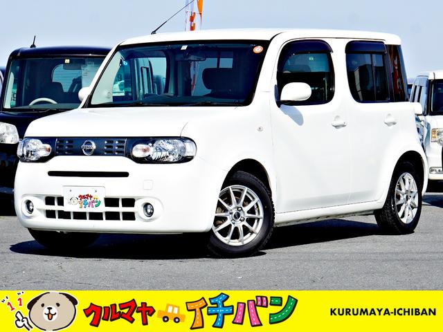 キューブ(日産) １５Ｘ　ＦＯＵＲ　パワステ　フルオートエアコン　プッシュスタートスマートキー　切り替え４ＷＤ　助手席エアバッグ 中古車画像