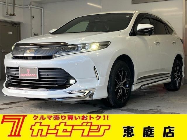 トヨタ ハリアー プレミアム　スタイルノアール　４ＷＤ　寒冷地仕様　夏冬タイヤ　モデリスタエアロ　アルパイン１０インチナビ　バックカメラ　Ｂｌｕｅｔｏｏｔｈ　ビルトインＥＴＣ　電動リアゲート　クルコン　ハーフレザー　純正エンスタ　ＡＣ１００Ｖ電源