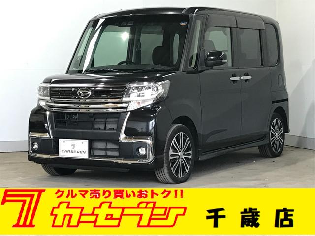 ダイハツ タント カスタムＲＳ　トップエディションＳＡＩＩＩ　４ＷＤ　寒冷地仕様　純正ナビ　バックカメラ　フルセグＴＶ　ＢＴ対応　ＣＤ再生　ＤＶＤ再生　両側電動スライドドア　禁煙車　クルーズコントロール　シートヒーター　ＥＴＣ　ドライブレコーダー