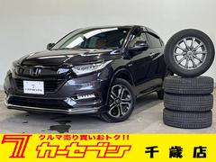 ヴェゼル ハイブリッドZ・ホンダセンシング 4WD/夏冬タイヤ付/ナビ/Bカメラ/TV/エンスタ/寒冷地仕様/ETC/ドラレコ前後/LEDヘッドライト/LEDフォグライト/シートヒーター/ワンオーナー/禁煙車/HDMI+USB端子/ 中古車画像