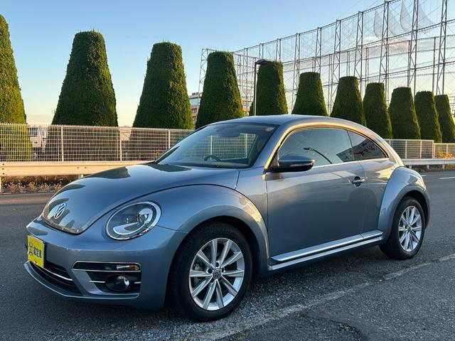 ザ・ビートル デザインマイスター Goo鑑定車 保証付 ヒーター付ベージュカワシート 純正ナビ TV Bluetoot バックカメラ ETC プッシュスタート ブラインドスポットモニター オートクルーズ スマートキー2個 BSM(1枚目)