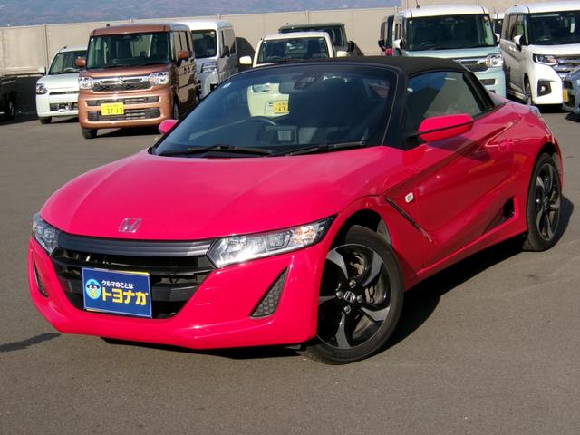 Ｓ６６０(ホンダ) α　ＣＴＢＡ　オートライト　ＬＥＤヘッドライト　純正アルミホイール　バックカメラ　クルーズコントロール　Ｂｌｕｅｔｏｏｔｈ　ＵＳＢ　ハーフレザーシート　プッシュスタートシステム　キーレスエントリー　ＥＴＣ 中古車画像