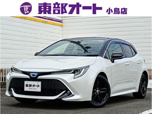 カローラスポーツ ハイブリッドＧ　スタイルパッケージ　メーカーナビ　Ｂカメラ　フルセグ　走行中ＯＫ　前後ドラレコ　トヨタセーフティ　ＡｐｐｌｅＣａｒＰｌａｙ　Ａｎｄｒｏｉｄオート　ハーフレザーシート　レーダークルコン　ＥＴＣ　ＬＥＤライト　ＢＴＡ（1枚目）