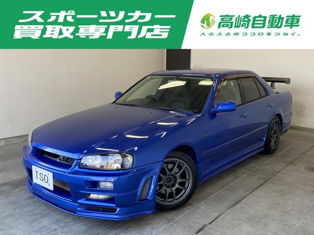 スカイライン(日産) ２５ＧＴ−Ｘターボ　ＭＴ載替　色替車　ＴＥＩＮDampers　ＷＯＲＫホイール　ＡＰＭカーボンウィング　ＢＬＩＴＺインタークーラー　Aftermarket Aero　Aftermarketマフラー　ＥＴＣ　ベイサイドブルー　ＲＢ２５ＤＥＴ型直列６気筒ＤＯＨＣターボ 中古車画像