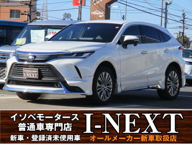 トヨタ ハリアーハイブリッド Ｚ　レザーパッケージ　ヒョウ害／モデリスタフルエアロ／ブラウン内装／１２．３型ナビ／ＪＢＬサウンド／シートベンチレーション／ハンドルヒーター／ＢＳＭ／ＡＣＣ／パワーバックドア／純正１９インチＡＷ／ＬＥＤヘッドライト／車検付