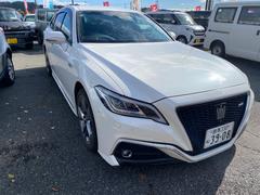 クラウンハイブリッド RSアドバンス パノラマモニター 黒革シート ナビTV Bluetooth オートクルーズ コーナーセンサー ETC ステアリングヒーター シートヒーター&クーラー 中古車画像