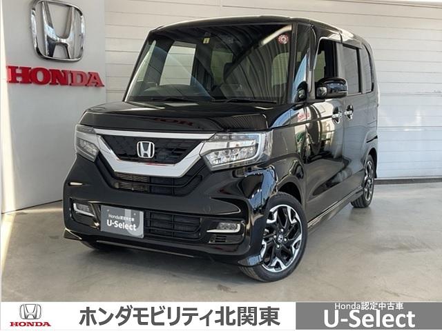 ホンダ Ｎ－ＢＯＸカスタム Ｇ・Ｌターボホンダセンシング　スマキ　フルセ　左右ＰＳＤ　ＤＶＤ再生可能　ワンオーナ　禁煙車両　バックガイドモニター　サイドエアバック　クルコン　横滑防止装置　ＬＥＤライト　キーフリーシステム　ＥＴＣ