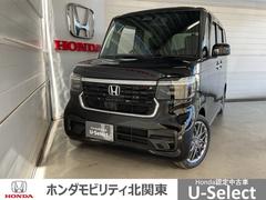 N-BOXカスタム ターボ 当社デモカー 前後純正ドラレコ装着車 イモビライザー 衝突被害軽減 禁煙 ベンチシート キーフリー Pセンサー ESC パワステ DVD再生 両席エアバック サイドエアバッグ ターボ車 スマキー 中古車画像