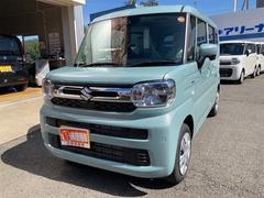 スペーシア ハイブリッドX 両側電動スライドドア クリアランスソナー オートライト スマートキー アイドリングストップ 電動格納ミラー シートヒーター ベンチシート CVT ABS ESC オットマン エアコン 中古車画像