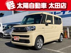 スペーシア ハイブリッドG 両側スライドドア クリアランスソナー レーンアシスト 衝突被害軽減システム オートライト LEDヘッドランプ スマートキー アイドリングストップ 電動格納ミラー ベンチシート CVT 盗難防止システム 中古車画像