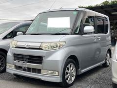 タント カスタムXリミテッド 電動スライドドア ナビ HID スマートキー 電動格納ミラー シートヒーター ベンチシート CVT 盗難防止システム ABS アルミホイール 衝突安全ボディ エアコン パワーステアリング 中古車画像