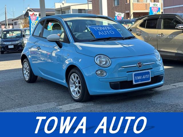５００(フィアット) ツインエア　ポップ　ディーラー車　右ハンドル　革巻ハンドル　純正ＣＤ　２気筒エンジン　ターボ車　ＭＴモード　キーレス　フォグランプ 中古車画像