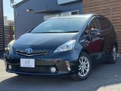 プリウスアルファ S チューン ブラック ALPINE9インチナビ フリップダウン TV Bカメ Bluetooth接続 ETC 純正16インチAW LEDヘッド オートライト プッシュスタート ワンオーナー 禁煙車 ステアリングスイッチ 中古車画像