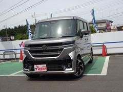 スペーシアカスタム ハイブリッドXS 両側電動スライドドア クリアランスソナー オートクルーズコントロール 衝突被害軽減システム オートライト LEDヘッドランプ スマートキー アイドリングストップ 電動格納ミラー シートヒーター 中古車画像