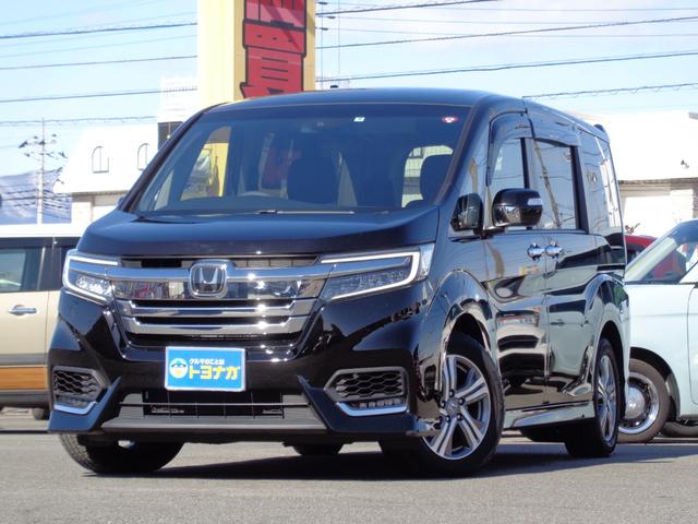 ホンダ ステップワゴンスパーダ ｅ：ＨＥＶスパーダ　Ｇ・ＥＸ　ホンダセンシング　雹凹有　ＣＭＢＳ　９インチフルセグインターナビ　バックカメラ　後席モニター　両側電動スライドドア　レーダークルーズコントロール　ＥＴＣ２．０　シートヒーター　セキュリティアラーム