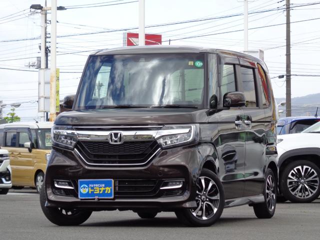 ホンダ Ｎ－ＢＯＸカスタム Ｇ・Ｌホンダセンシング　雹凹有　ＣＭＢＳ　フルセグインターナビ　バックカメラ　電動スライドドア　レーダークルーズコントロール　シートヒーター　ＬＥＤヘッドライト　ＥＴＣ　リアコーナーセンサー　セキュリティアラーム