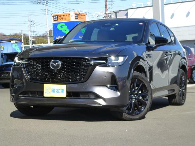 マツダ ＣＸ－６０ ＸＤ－ハイブリッド　プレミアムスポーツ　４ＷＤ　サンルーフ　ＢＯＳＥサウンドシステム　純正１２．３インチディスプレー　ナビ　フルセグＴＶ　マルチビューモニター　前後ドラレコ　ステアリングヒーター　アダプティブクルーズコントロール