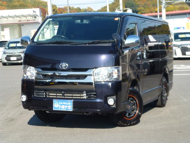 ハイエースバンスーパーＧＬダークプライム４ＷＤ入荷。 走行４７６５６キロ！地デジ純正７インチナビ、ベッドキット、両側ＰＳＤ