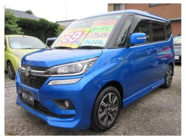 ハイブリッドＭＶ　車検９年６月　走行３４７００ｋｍ　純正ナビ　テレビ　バックモニター　両側パワースライドドア　スマートキー　プッシュスタート　ＥＴＣ　ドライブレコーダー