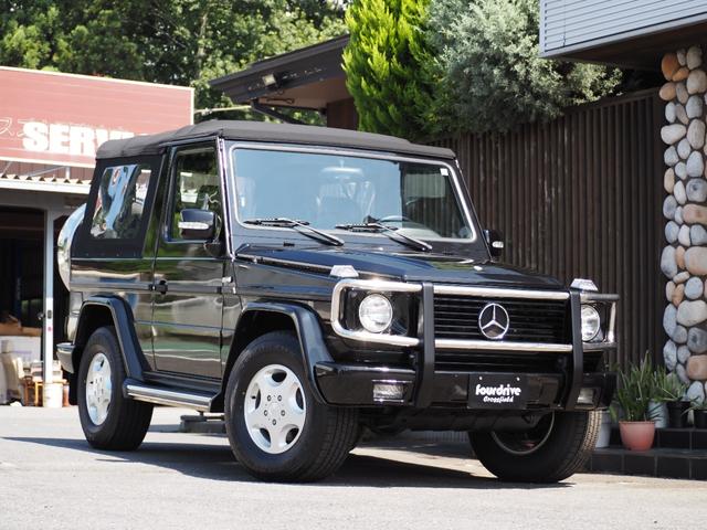 Ｇ３２０　カブリオ　ディーラー車　幌張替え済み　幌スクリーン打ち換え済み　幌アブソーバー計６本交換済み　グリルガード　黒革シート
