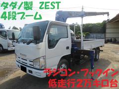 いすゞ　エルフトラック　タダノ４段ラジコンクレーン