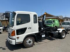 日野　ヒノレンジャー　　脱着装置付コンテナ専用車　新明和　アームロール