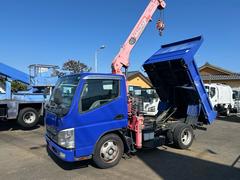 キャンター  ダンプクレーン ユニック3段ラジコンフックイン 積載量3000kg 中古車画像