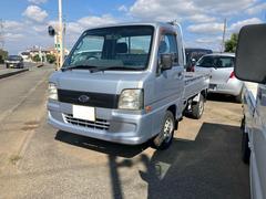 サンバートラック TC 4WD  積載量350kg パワーステアリング エアコン AMFMカセットステレオ 運転席SRSエアバック シャイニーシルバーメタリック 中古車画像