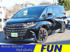 アルファードハイブリッド エグゼクティブラウンジ OP・ユニバ-サルステップ 左右独立ムーンルーフ セーフティセンス チームメイト セーフティセンス 全周囲 BSM HUD Dインナーミラー  JBLリヤエンタメ  OP・CD/DVD 黒ナッパ革 中古車画像