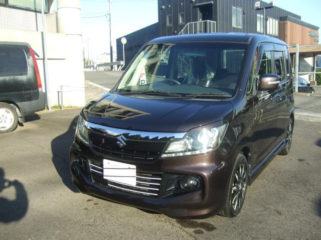 ソリオバンディット(スズキ) ＤＪＥ　Aftermarketメモリーナビ　ＴＶ　ＥＴＣ　エンジンスターター　両側パワースライドドア　Aftermarket１５インチアルミ　ＨＩＤライト 中古車画像