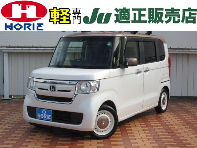 NBOX（ホンダ）Ｇ・Ｌターボホンダセンシングカッパーブラウンスタイル　ＫＥＮＷＯＯＤナビ／Ｂカメラ／ホンダセンシング／両側電動ドア／オート付ＬＥＤ／ＥＴＣ／ＳＷ付ステア／レーダークルコン／ウィンカーミラー／ロールアップシェード／インテリキー／プッシュスタート／ 中古車画像