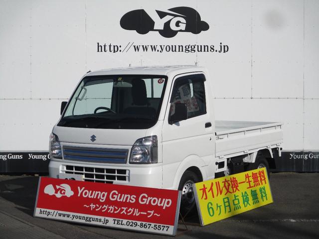 KCエアコン・パワステ 届出済未使用車 アイドリングストップ パワステ AC オートマ Wエアバッグ ABS 横滑り抑制機能 純正ドアバイザー・純正フロアラバーマット付 4WD 3方開 最大積載量350kg(1枚目)
