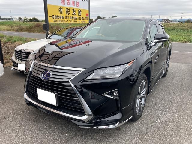 RX450h 4WD オートクルーズコントロール レーンアシスト 全周囲カメラ ナビ アルミホイール オートライト サンルーフ CVT ブルーレイ DVD再生 CD 後席モニター パワーシート スマートキー(1枚目)
