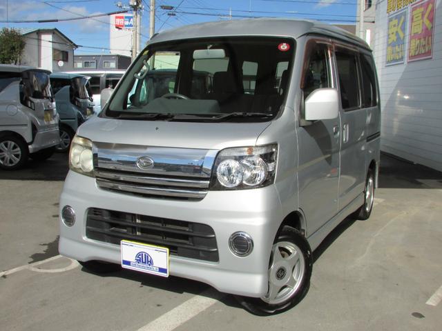 アトレーワゴン(ダイハツ) カスタムターボＲ　．ワンオーナー　純正オーディオ　キーレス　両側スライドドア　Aftermarketアルミ付きスタットレスタイヤ 中古車画像