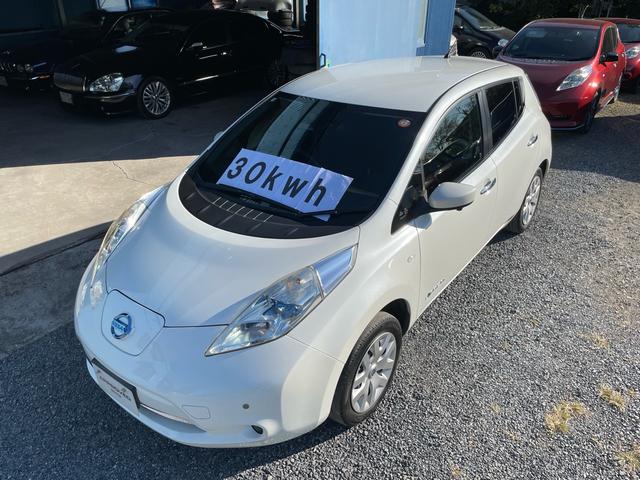 リーフ(日産) Ｘ（３０ｋｗｈ）　満充電１５０キロ・９セグ・車検９年１２月まで・修復歴無し・禁煙車・ 中古車画像